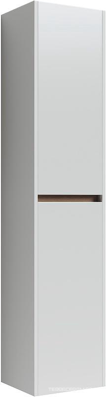 Шкаф-пенал Smart подвесной белый, 350х300х1600 мм, цвет белый глянец ZZ