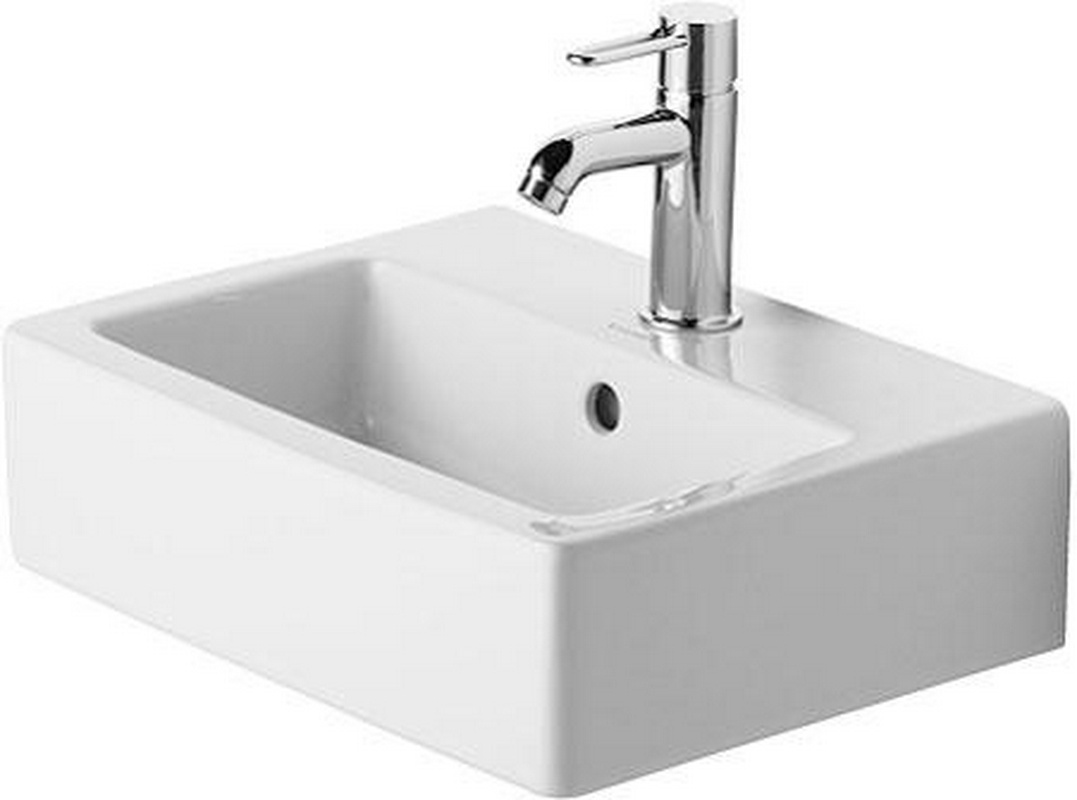 Умывальник 450х350мм, 1 отв. для смесителя  (с переливом), Vero ZZ
