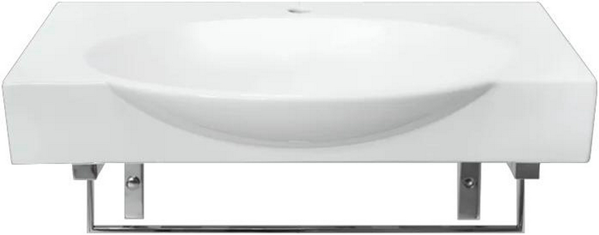 Раковина подвесная Sanita luxe Infinity76х45см на кронштейнах, БЕЗ донного клапана ZZ