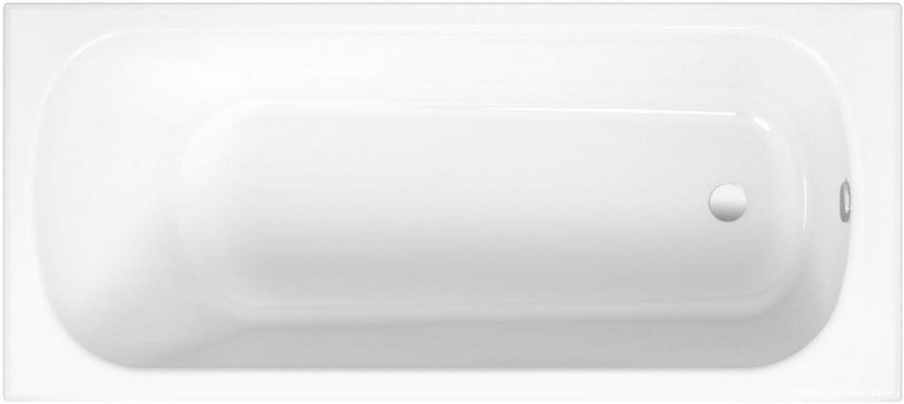 Ванна 1600х700х420мм, с шумоизол, сталь BetteGlasur® Plus, цвет белый, без ножек арт.B23-1500, (для стандартного слива-перелива), BETTE Form 2020 ZZ
