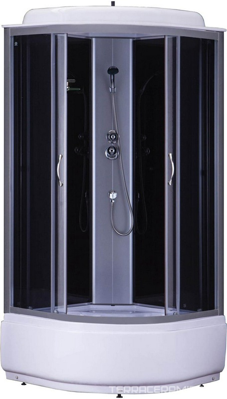 Душевая кабина  CS-6690 G 90х90х215, закрытая, c крышей, поддон 40 см, .хром, ZZ