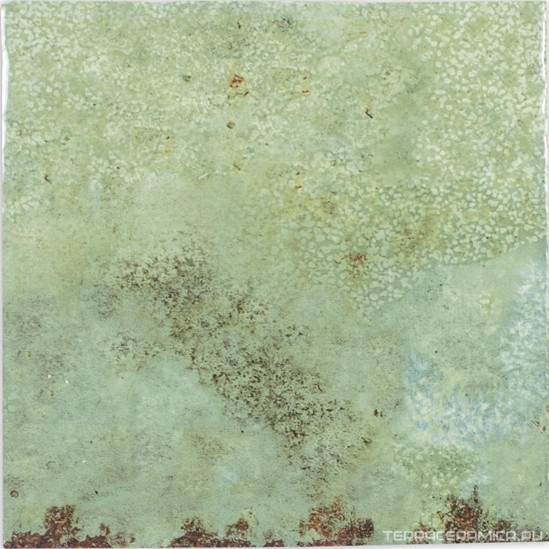 Enamel Square Moss ZZ 12.5x12.5