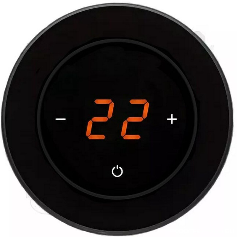 Терморегулятор сенс.AURA RONDA 9005 Black Classic (черн.кругл.) ZZ