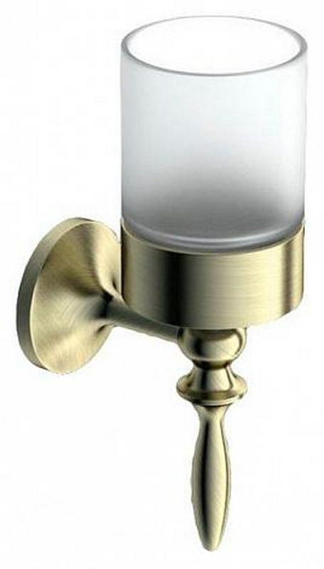 Стакан настенный, (цв. бронза / стекло матовое), Antic Cristal ZZ