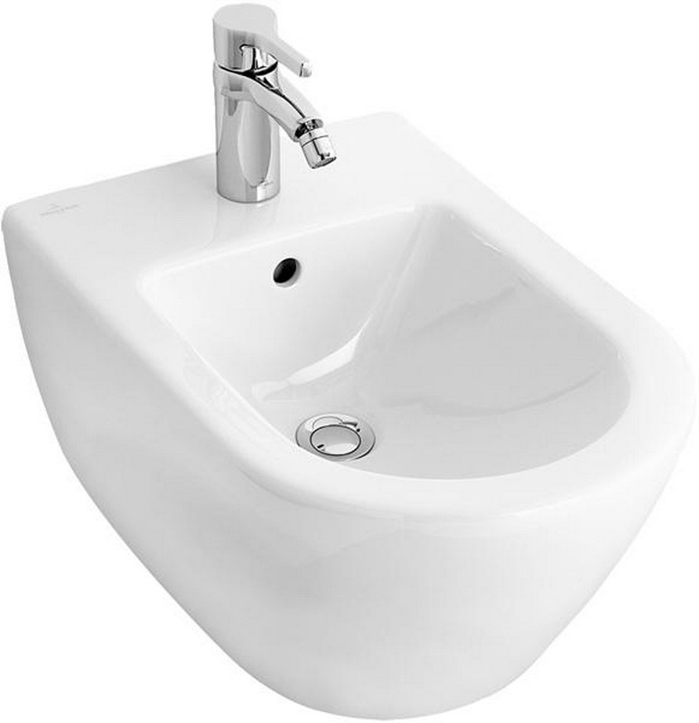 Биде подвесное 375х565мм, с 1 отв.д/смес., крепёж в компл., (цв. R2 Star white ceramicplus), Subway 2.0 ZZ
