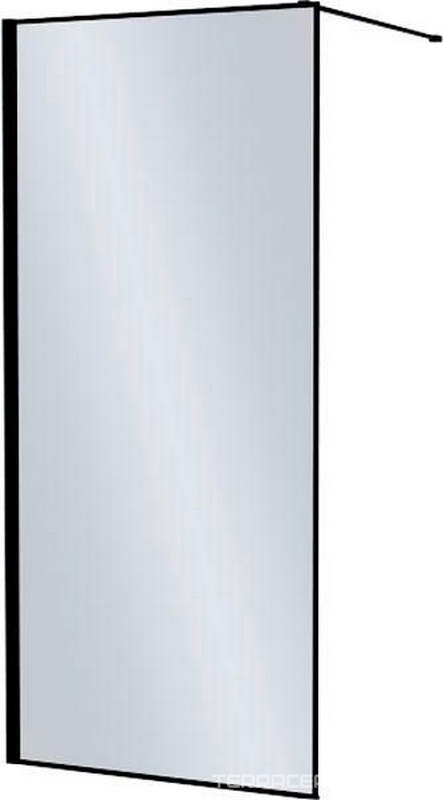 Душевая перегородка Iddis Slide SLI8BS8i23 Walk In 80x195, профиль черный, ZZ