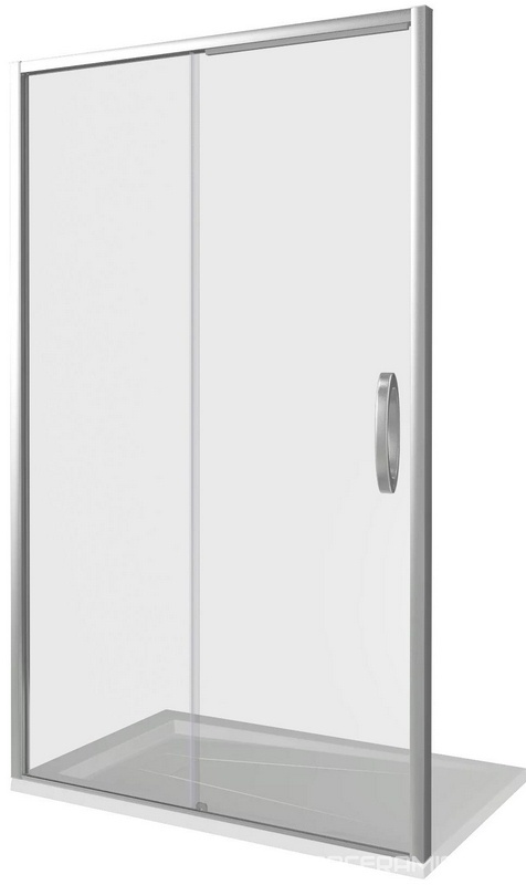 Душевое ограждение Antares WTW-110-C-CH, стекло прозрач. профиль хром, 1100х1950 см, ZZ
