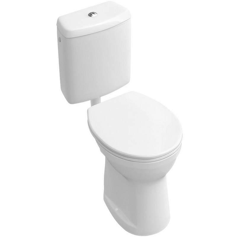 Чаша напольного унитаза 355х465мм, без сиденья, горизонт.слив (01 white), Omnia classic ZZ