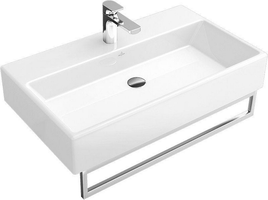 Раковина 800х470мм, 1 отв. д/смес., с переливом, (цв. R2 Star white ceramicplus), Memento ZZ