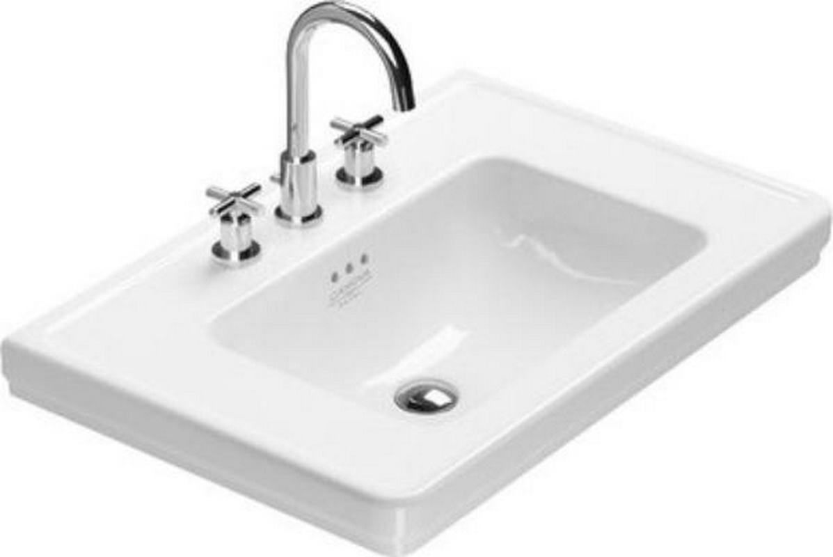 Раковина 75х50см, с 1 отв.д/смесителя, крепёж в компл., Canova Royal ZZ