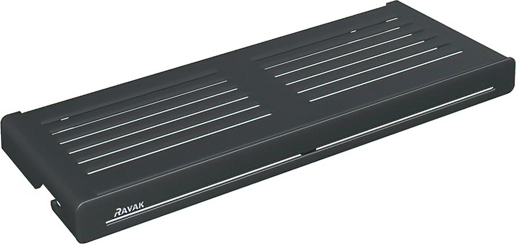 Полка подвесная Slim 28 см, цвет черный