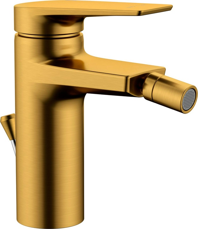 Смеситель для биде Wasserkraft Aisch 5506, донный клапан в компл., матовое золото, ZZ